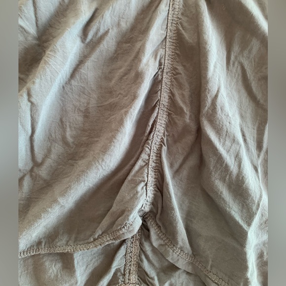 XCVI Contrast Vneck Short Sleeve Tee Shirt Tunic Gray  Women’s Medium Preloved - Picture 4 of 11